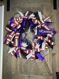 Football Wreaths, Ravens Football Wreaths, NFL Football Wreaths, MADE TO ORDER 7-10 days for production ANY TEAM