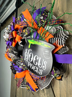 Hocus Pocus Halloween Wreath, Hocus Pocus Wreath, Halloween Wreath, Halloween Door Decor