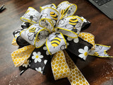 Spring/Summer Bumble Bee Clip-on Bow 12" X 12"X 6"