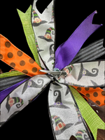 Halloween Witch Hats Clip-on Bow 12"x12"