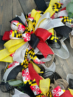 Maryland State Flag Handmade Wreath