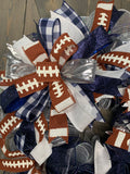 Football Wreaths, College Team Inspired Football Wreaths, College Football Wreaths, MADE TO ORDER 7-10 days for production